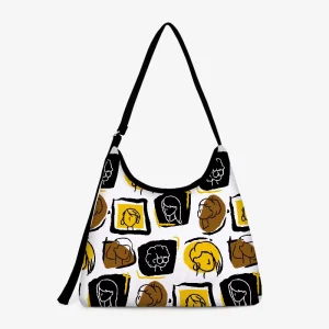 Factory New Fashionable Women’s Soft Tote Bag Large Capacity Zippered Crossbody Shoulder Bag