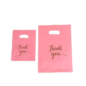 Factory Online Plastic Shopping Bag Die Cut Handle Poly Carry Bags for Accessories and Garments