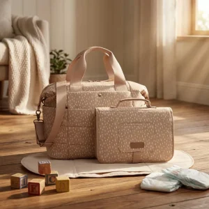 Factory Soft Material Nappy Changing Bags Mummy Maternity Baby Diaper Tote Bags with Diaper Change Pad