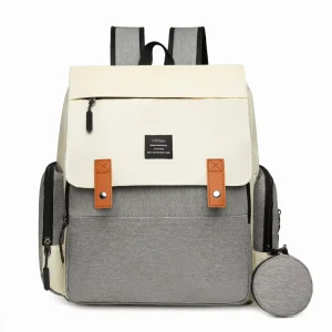 Factory Supplied Waterproof Large Capacity Shoulders Baby Diaper Caddy Organizer Mommy Nappy Bag