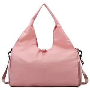 Factory Yoga Sports Gym Bags for Women Foldable Duffle Bag with Adjustable Yoga Mat Holder