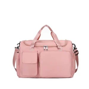Factory style Urban Simplicity Shoe compartment Travel Bag Shoulder Tote Yoga Gym Dry wet Separation Made China