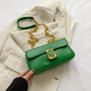 Fashion Chain Small Square Bag Women’s Casual Personality Shoulder Crossbody Bag