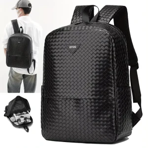 Fashion Computer Backpack PU Leather Bags for Men’s Backpack Business Travel Laptop Backpack