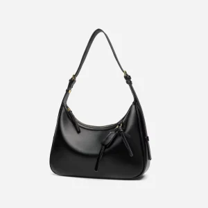Fashion Designer Women’s Hobo Bag with Pendants Adjustable Strap Zip Closure PU Leather Shoulder Bag for Women