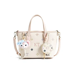 Fashion Food Basket PU Portable Single Strap Shoulder Crossbody Bag Women’s All-match 8001 Painted Hook Loop
