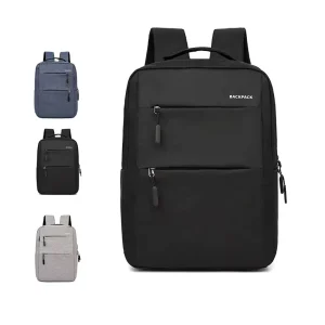 Fashion Grey Waterproof With USB Laptop Bag Backpack for Travel and Business Funky Laptop Bags for Teen