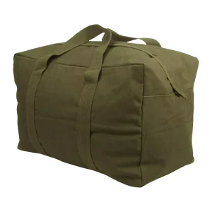 Fashion Heavy Duty Canvas Parachute Duffel Bag Light Weight Portable Large Travel Shopping Tote With Zipper For Unisex