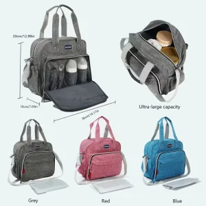 Fashion High Quality Baby Diaper Bags Multifunctional Large Capacity Mommy Bag Baby Nappy