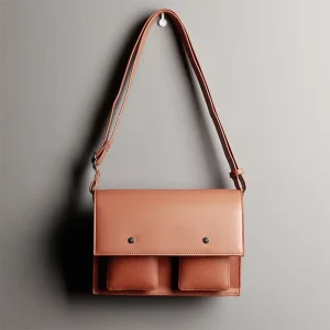 Fashion High Quality PU Leather Chest Messenger Bag for Men Waterproof Anti Theft Lightweight Custom Logo