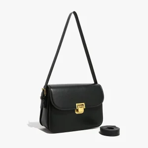 Fashion Lady PU Crossbody Small Square Waterproof Bag with 1-1.9L Capacity Single Shoulder Women’s Daily and Evening Use