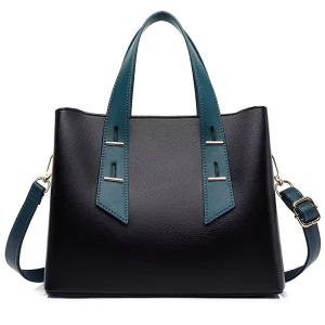 Fashion Lady Tote Bag Large capacity Crossbody Handbag Zip Single Strap Soft PU Water Resistant Anti Theft