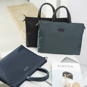 Fashion Laptop Bags Larger Capacity Portable File Bag Lightweight Waterproof Laptop Computer Bags for Business Casual or School