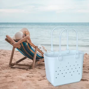 Fashion Large Capacity Durable Waterproof Solid Color Portable Beach Candy Colored EVA Bag