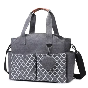 Fashion Multi-functional Mummy Bag for Mother and Baby Portable Diapers & Bottle Storage