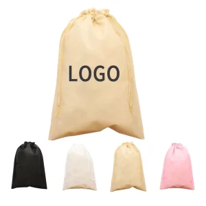 Fashion Nonwoven Drawstring Storage Bag Reusable Portable Travel Shoes Dust Bag Eco Friendly
