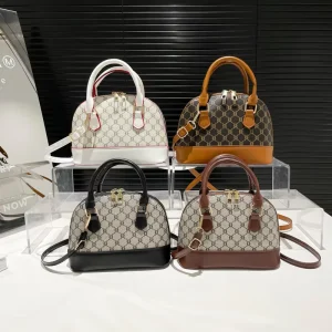 Fashion Retro Contrast Color Hand held Shell Bag New Style Trend Casual Women’s Bag Popular Shoulder Messenger Bag