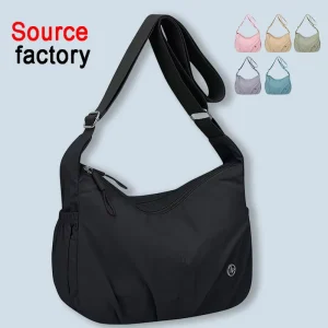 Fashion Simple Women Lightweight Pleated Design Zipper Closure Single Strap Large Capacity Daily Shopping Travel Modern Elegant