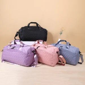 Fashion Travelling Gym Sports Bag With Shoes Compartment Shoulder Straps Duffel Bag