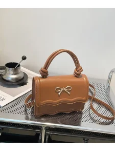 Fashion Trending Large Capacity Bow Tie Crossbody Bags Women Purse Luxury Shiny Sequins Bowknot Girls Handbag
