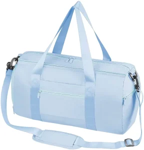 Fashion Weekender Duffel Gym Bag Large Capacity Lightweight Zipper Sports Travel with Shoe Wet Cloth Compartment for Fitness