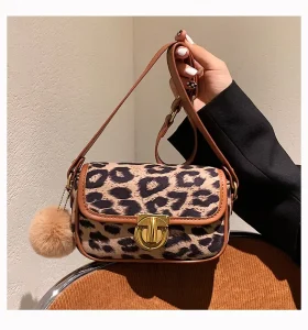 Fashion Women Handbags Popular Animal Print Leopard Purses Vintage Leopard Shoulder Messenger Bag