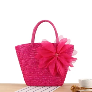Fashion Women Woven Bag Outdoor Casual Handbag Beach Tote Bag for College Bags Straw Bag