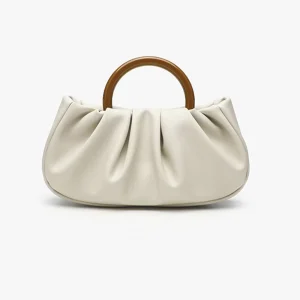 Fashion Women’s Handbag Crossbody Bag Stone Pattern Wrinkled Cloud Saddle Shape Zipper Closure Polyester Lining