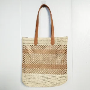 Fashionable Large Capacity Leisure Underarm Bag Zip Tassel Portable Lady’s Summer Beach Shoulder Bag for Autumn Spring