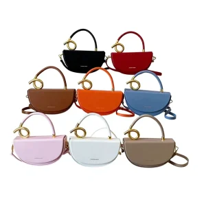 Fashionable Saddle Tote Bag High-End Textured Underarm Design Versatile Casual Crossbody Shoulder Bag Commuting Letter Nylon