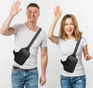 Fashionable Waterproof Nylon Mini Sling Bag for Men and Women XL Size Chest Backpack for Hiking Travel Sports Running