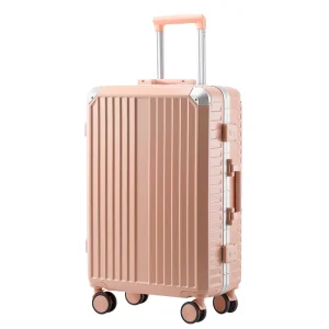 Fashionable Waterproof Trolley Case Universal Wheels Aluminum Frame 28 Inch Password Box for Unisex Use Custom Logo