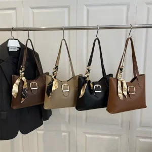 Female Crossbody Handbag Simple Design Lady Messenger Bags PU Women Shoulder Bag