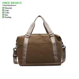 Fitness Bag Expandable Fashion Travel Bag with Wet and Dry Separation Casual Outdoor Sports Bag Large Capacity Luggage Bag