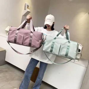 Fitness Gym Sport Bag With Shoe Compartment Weekend Travel Bag