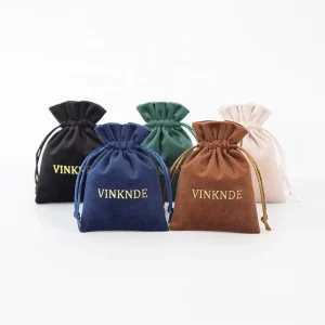 Flannelette Red Wine Bottle Gift Bags Cloth Cosmetic Storage Pouch Bag 9*12 Custom Double Rope Closure for Wedding Party