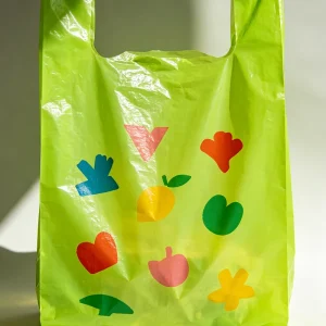 Fluorescent Green Disposable Vest Bag Eco friendly Leakproof Safe for Food Household Cross border Trade Bag