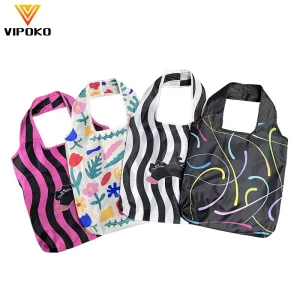 Foldable Grocery Bag Fully Custom Sublimation Shopping Bag Economical Friendly Shopping Bag Reusable Shopping Bag