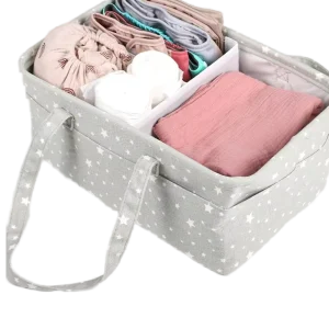 Foldable Multi functional Baby Supplies Mommy Travel Tote Bag Non woven Handbag Diaper Storage Bag