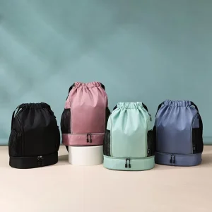 Football Basketball Custom Logo Large Capacity Outdoor Drawstring Sports Training Fitness Backpack