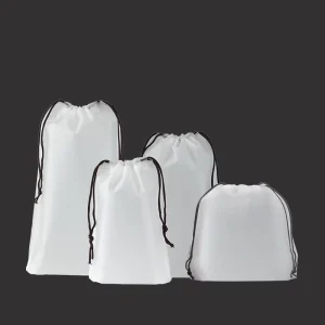 Frosted PE Wear Rope Bundle Pocket Make up Cotton Pull Rope Bag Drawstring Cosmetic Storage Plastic Bag
