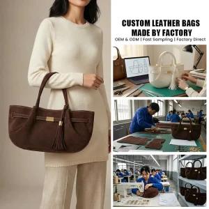 Genuine Leather Suede Tote Handbag for Women Color Block Tassel Shoulder Bag Casual Daily Shopping Lightweight Large Capacity