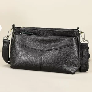 Genuine Leather Top Handle Bag Women Cowhide Shoulder Crossbody Purse Versatile Day