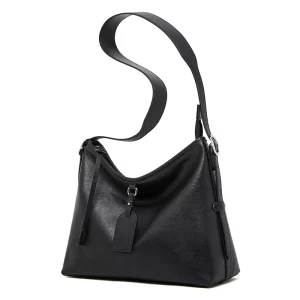 Genuine Leather Women Bag Lazy Style Layer Vegetable Tanned Cowhide Tote Large Capacity Shoulder Bag Simple Versatile Crossbody