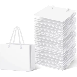 Gift Packaging Shopping Packing Storage Jewelry Cosmetic Handle Printed Luxury Tote Kraft Paper Bag