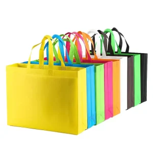 Grocery Shopping Bags Can Be Reused. Supermarket Non woven Bags Are Custom designed and Customized in Color