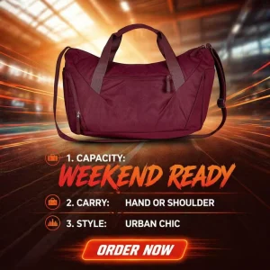 Gym Duffel Bag Backpack Sports Duffel Bags Travel Weekender Bag for Men Women with Shoes Compartment