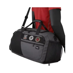 Gym Duffle Bag for Team Sport Yoga Fitness 900D Water Resistant with PU Coating Zipper & Hasp Closure Fashion Style