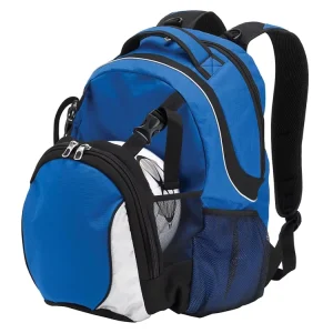Gym Soccer Waterproof Backpack with Zipper Closure Ripstop Material Arcuate Shoulder Strap and Ball Compartment