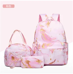 HY198 School Bags 3 in 1 Set for Kids Student School Back Pack Lunch Bag Custom Bags for Teenagers Girls Backpack Children